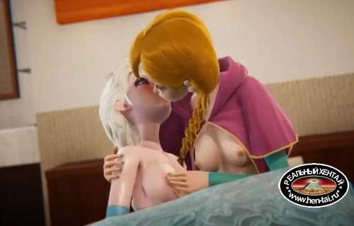 Futa - Anna fucks with frozen Elsa